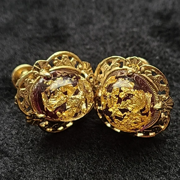 Vintage pendant & clip on set - Picture 2 of 6